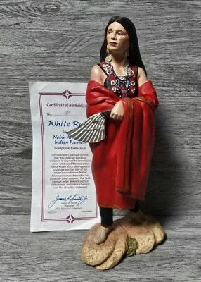 The Hamilton Collection White Rose From The Noble American Indian Women Figur