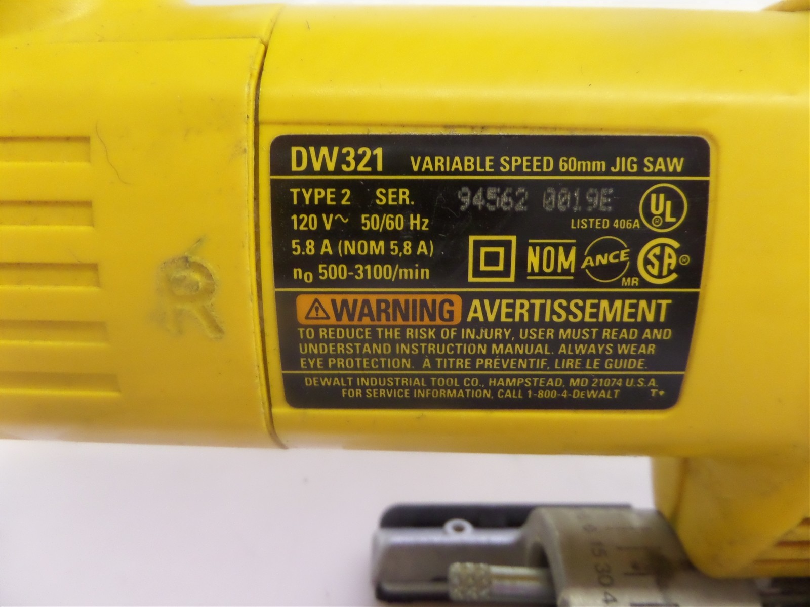 ... manual rh docslide net Array - buy dewalt dw321 corded variable speed 5  8 amp jigsaw online ebay rh ebay ...