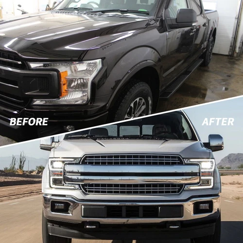 VLAND Full LED Headlights Assembly For 2018-2020 Ford F150 F-150 Front Lamps - Bild 14 von 22