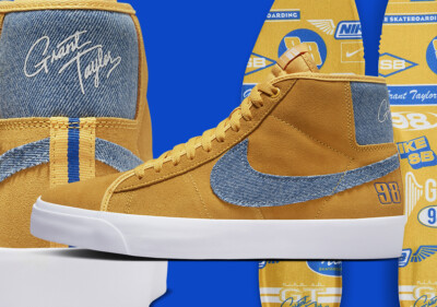 Nike SB Blazer Mid Pro GT University Gold Royal FD0269-700  display picture 3