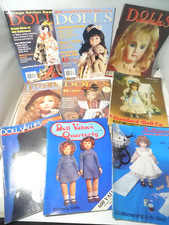 9 Dolls Magazines-Dolls, The Collectors Magazine, Dolls Values, Doll Catalogs