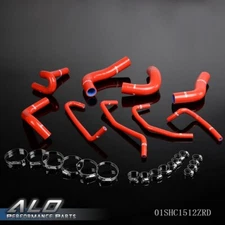 Red Silicone Radiator Hose+Clamps Kit Fit For 1994-1997 Mazda Miata MX5 1.8L
