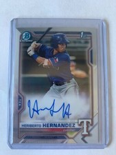 2021 Bowman Chrome Heriberto Hernandez 1st Prospect Auto Autograph #CPA-HH (2)