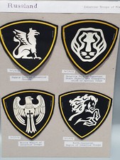 4x Russland UdSSR CCCP Armee Milit&auml;r Stoffabzeichen Interrior Troops Russian