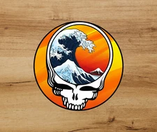 Grateful Dead Steal Your Face Beach Premium Deadhead Sticker 3in Garcia B09