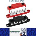 <!--F#f_0-->M8 Bus Bar 12V-48V 275A Power Distribution Block 6xM8 Posts Studs Terminal Block<!--F/-->