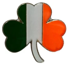 Ireland Flag Shamrock Motorcycle Hat Cap lapel Pin