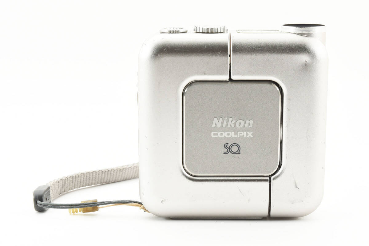 Nikon COOLPIX SQ Digital Compact Camera Square Silver Works Nikon COOLPIX SQ Digital Compact Camera Square Silver Works