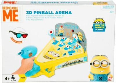 DESPICABLE ME MINIONS 3D FLIPPER KINDER AKTIVITÄT WEIHNACHTSGESCHENK STOSSSTANGEN ARCADE SPASS SPIELZEUG
