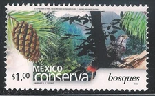pc003 Mexico Conserva MNH paper 1 Sc#2255 Mc#2962A Et#mc003 Forests