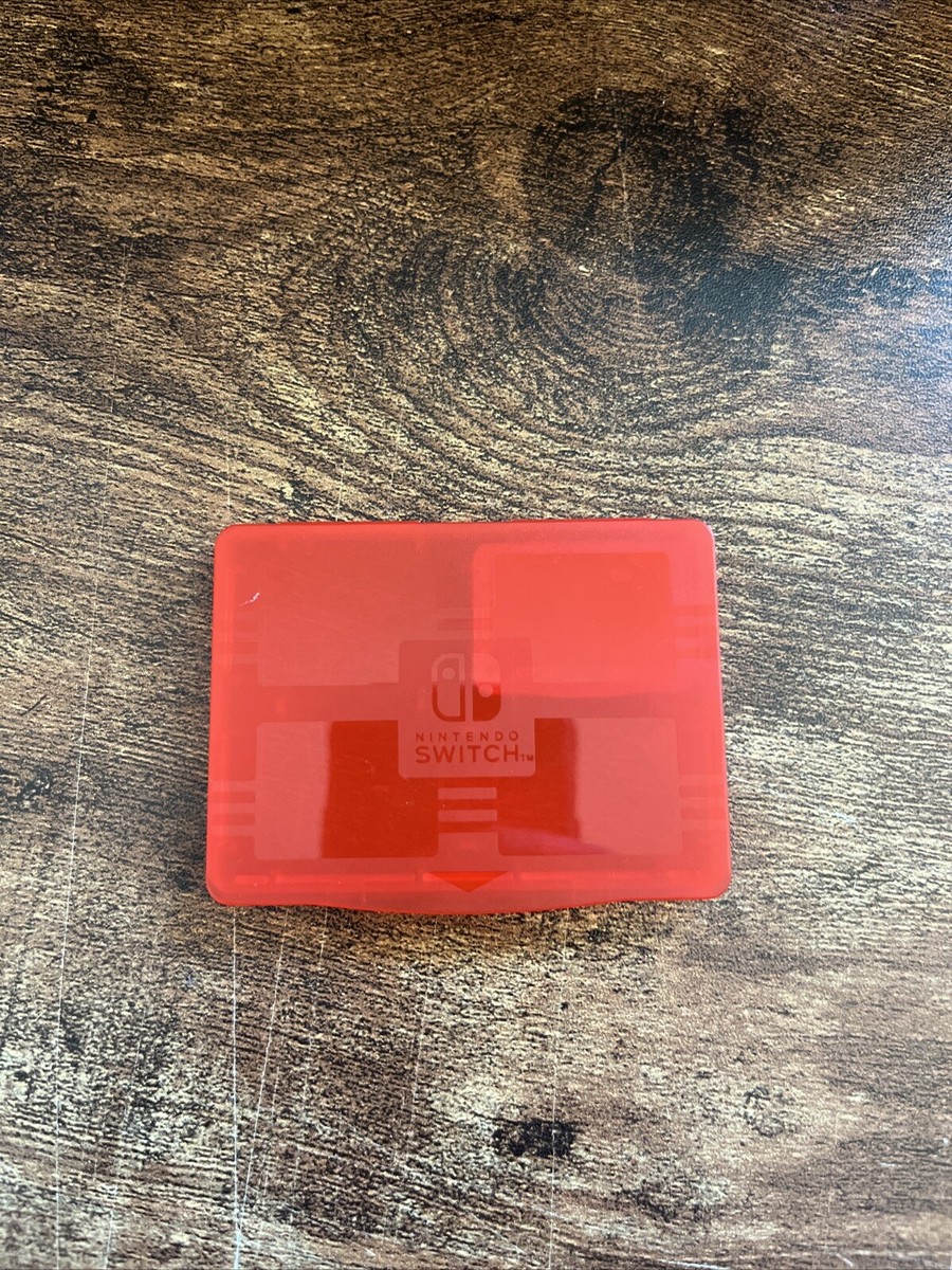Official Nintendo Switch Case 4 Game Cartridge Holder Red +MicroSD