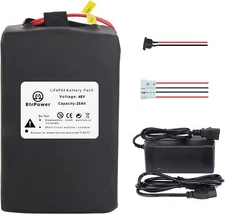 48V Ebike Battery 25AH Lifepo4 Battery for ebike Bicycle with Charger 50A BMS