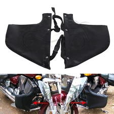 Black Engine Guard Lower Leg Warmer Bag For Victory 06-Up Vegas Kingpin Jackpot