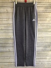 Adidas Performance Heather 3-Stripe Pants Sz Sm 8 Youth Black Heather NWOT