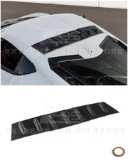 For 20-Up Corvette C8 CARBON FIBER Rear Roof Wing Spoiler Vortex Generators
