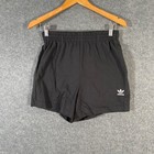 Adidas Shorts Womens 8 Black White Basketball Pull On Running Gym Ladies Z143
