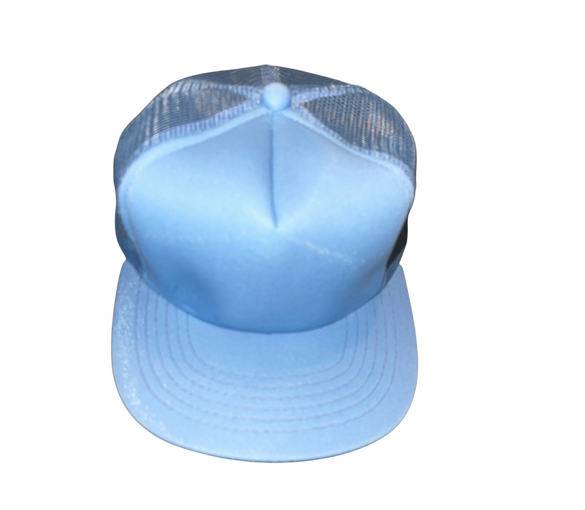 Vintage Style Trucker New Era SnapBack Cap Hat Light Blue