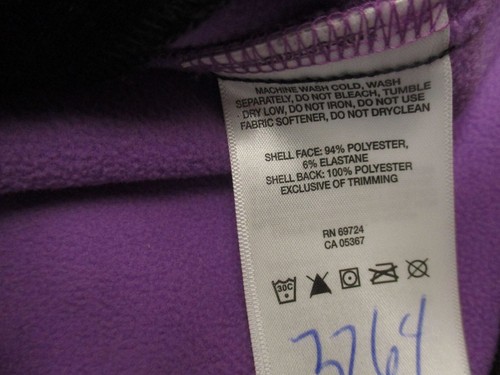 Columbia Size S Girls Black Full Zip Stand Collar Pocket Softshell Jacket 717 - Picture 6 of 8