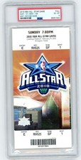 2010 NBA ALL STAR GAME FULL TICKET DWYANE WADE MVP RARE VINTAGE OLD BASKETBALL