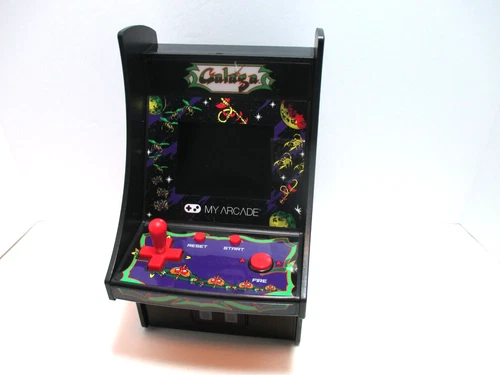 My Arcade Galaga Micro Player Retro Mini Game System, desktop or handheld, w box