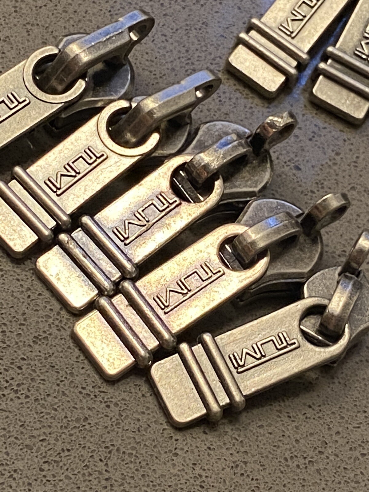 Tumi Replacement Sliders / Zipper Pulls / Pull Tabs Brushed Nickel