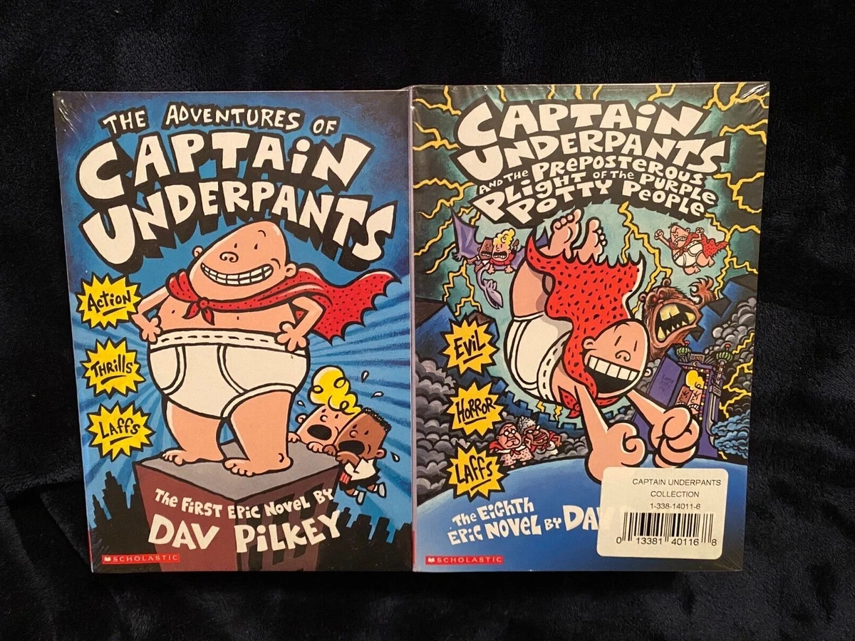 BRAND NEW SEALED 12 Captain Underpants Books Complete Series Set