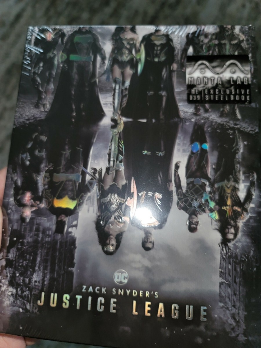 Zack Snyder's JUSTICE LEAGUE 4K UHD Blu-ray MANTA LAB Steelbook