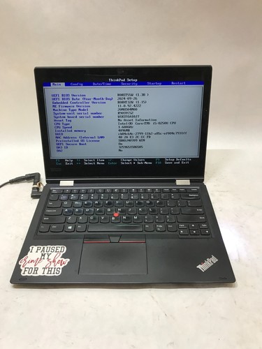 Lenovo ThinkPad L380 Yoga 13" Intel i5 NO RAM NO HDD/OS For Parts BIOS LOCK - DW - Picture 4 of 9