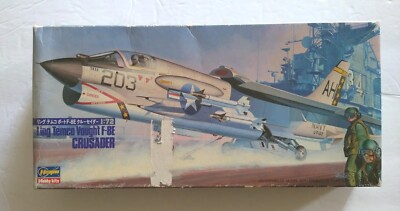 Vintage Hasegawa Ling Temco Vought F-8E Crusader 710 Model Kit 
