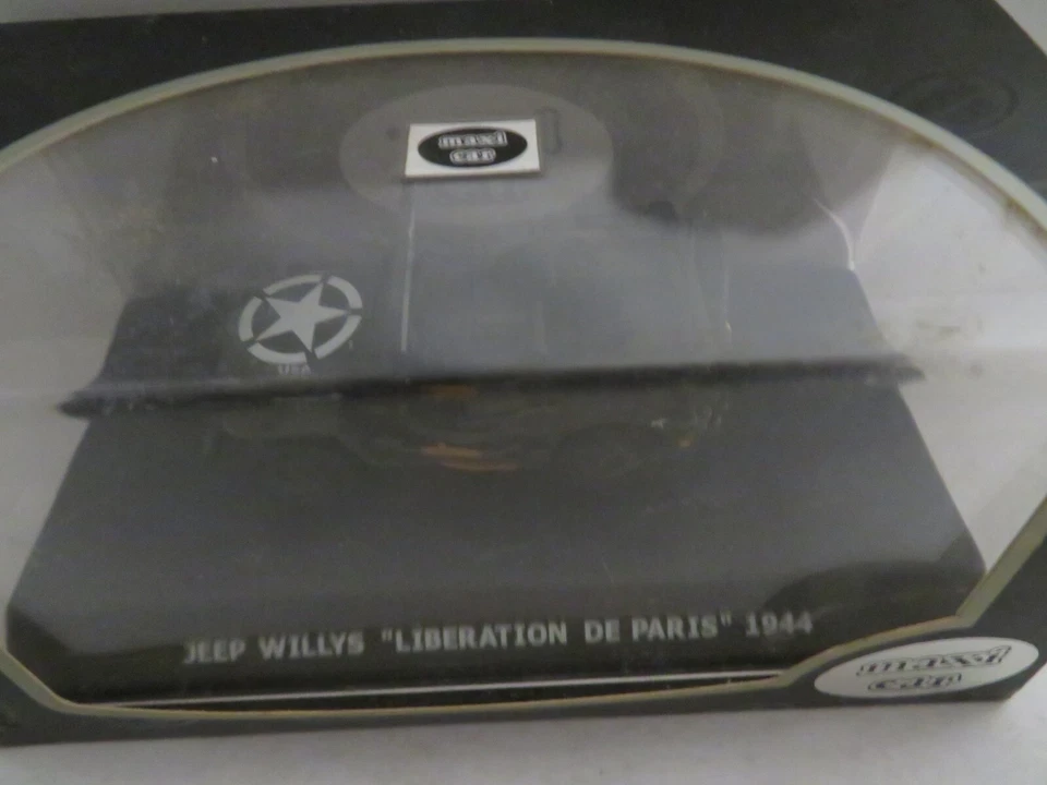 Maxi Car Jeep Willys Liberation De Paris 1944 MIB US Army 1:43 Scale MIB - image 3 of 4