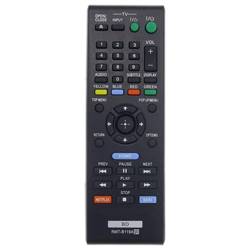 New Replace RMT-B119A For Sony DVD Remote Control BDP-BX59 BDP-S390 BDP-S590 - Picture 1 of 4