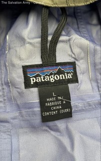 Vintage 90s Patagonia Men's Brown Colorblock Storm Jacket Hooded Shell Sz L