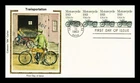 US COVER MOTORCYCLE TRANSPORTATION SERIES FDC COLORANO SILK CACHET