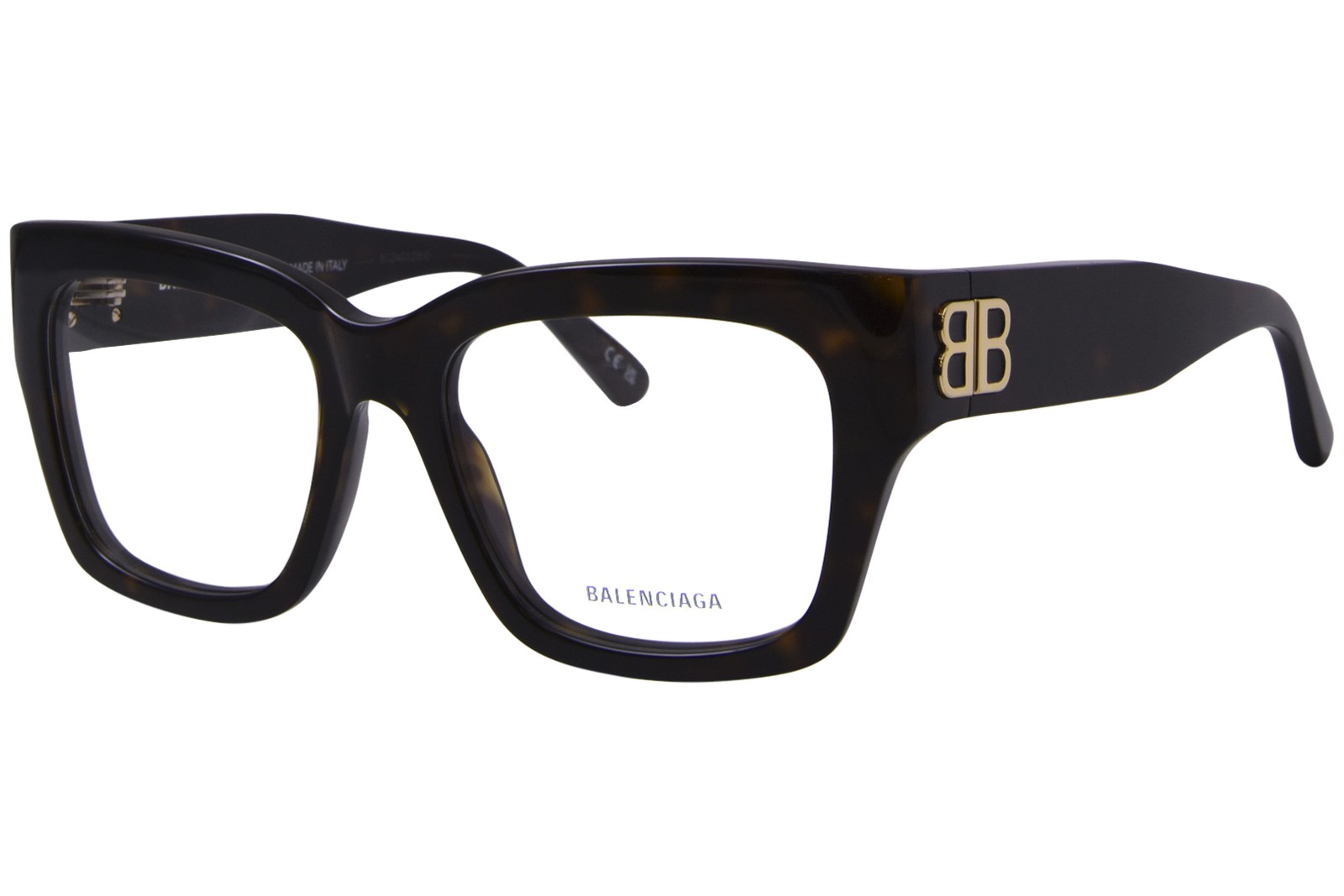 Balenciaga BB0325O 007 Очки женские Havana в круглой оправе прямоугольной формы 54 мм 53890₽