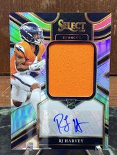 2025  Select - Jumbo Rookie Signature Swatches RJ Harvey #JRS-RHY /249 (AU, MEM