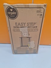 Regalo Easy Step Extra Wide Gate, 1164 EB D, Wide 73.6-122cm High 76cm, Black