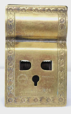 Adjusto Lite Brass Lamp Clamp Spring Patent Farberware Desk Mount
