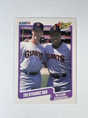 1990 Fleer ~ Will Clark | Kevin Mitchell ~ Super Star Specials ~ 637 ~ Giants