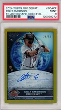 COLT EMERSON - Nuts - 2024 Topps Pro Debut Future Cornerstones Auto Gold 24/50