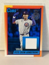 2025 Topps Update Series Pete Crow-Armstrong 1990 Relic Blue /150 #90RU-PC