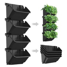 Modular Vertical Garden Planter Set for Herbs Succulents Home Office Decoration