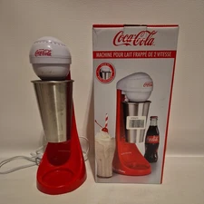 COCA COLA  2 SPEED MILKSHAKE MAKER BY NOSTALGIA  ELECTRICS - No Manual 