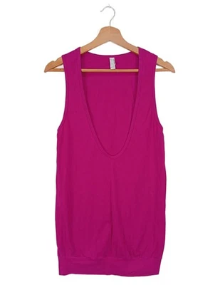 AMERICAN APPAREL Top long Dames Top T EU 36 rose style décontracté - Photo 1/4