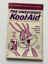 1960’s Bugs Bunny Raspberry Kool-aid Pack Empty Drink Mix vintage food