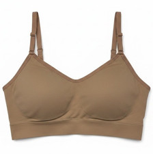 Jockey Seamfree Back Smoothing Cami Strap Bra Medium Almond A714142 Foam Cup
