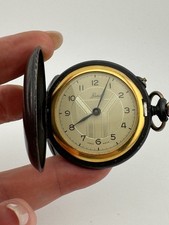 Vintage Swiss Pocket Watch  Basilia    Working   Remontoir Perfectionn  Case
