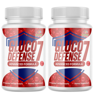 Gluco Defense 7- Blood Support- 2 Bottles- 120 Capsules