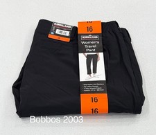 Kirkland Signature Women's Travel Pant, Black, Size 16