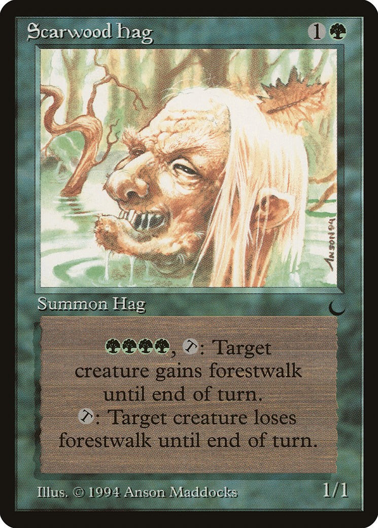 Scarwood Hag The Dark NM Green Uncommon MAGIC THE GATHERING MTG CARD ABUGames