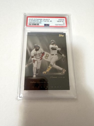 2025 Topps Dynamic Duals Vladimir Guerrero Jr. Fernando Tatis Dinger Duos PSA 10